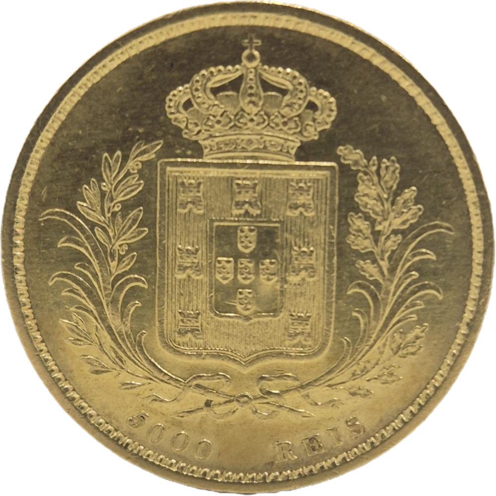 D. Luís I 5000 Réis 1863 Ouro