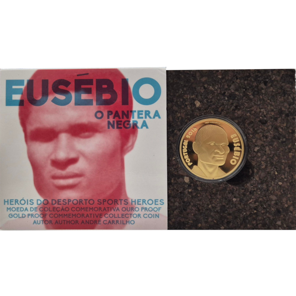 7.50€ 2016 EUSÉBIO (Ouro Proof)