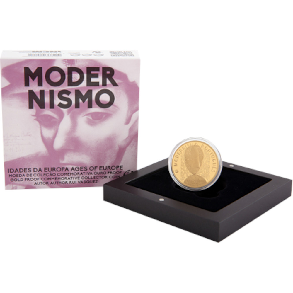5€ 2016 O MODERNISMO (Ouro Proof)